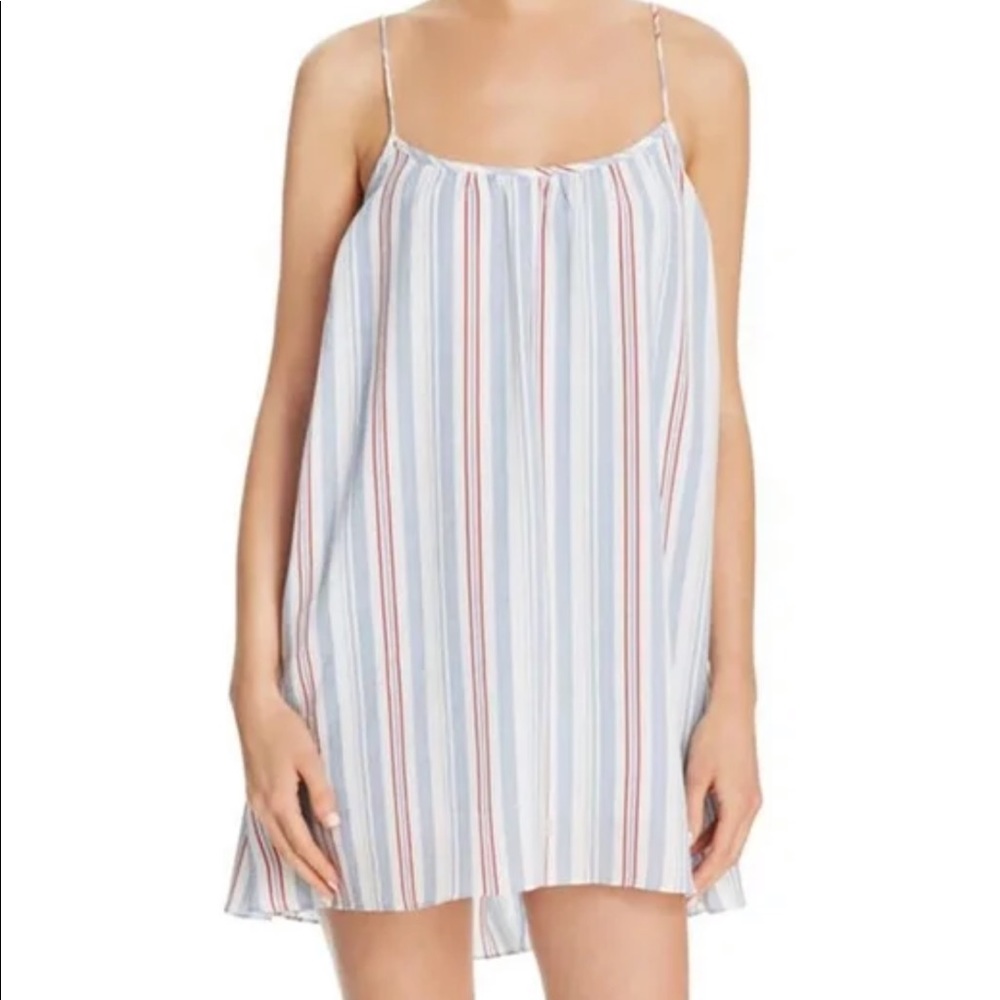 Striped Red White and Blue Flowy Swing Dress